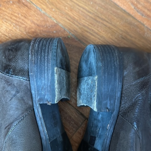 Eileen Fisher Chocolate Brown Leather Midi Boot Size 8 - Picture 7 of 12